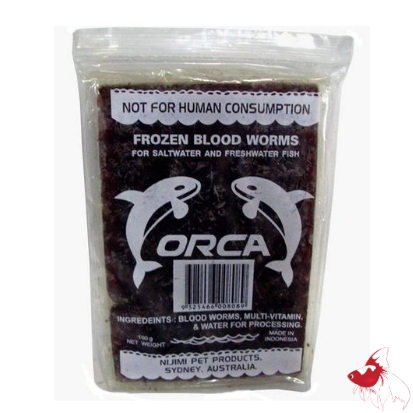 Frozen Blood Worm - Choc Block (local) 100g (Min 10)